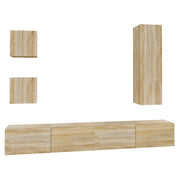 Set di Mobili Porta TV 5 pz | Armadietto TV | Mobile Porta TV Rovere Sonoma in Legno Multistrato