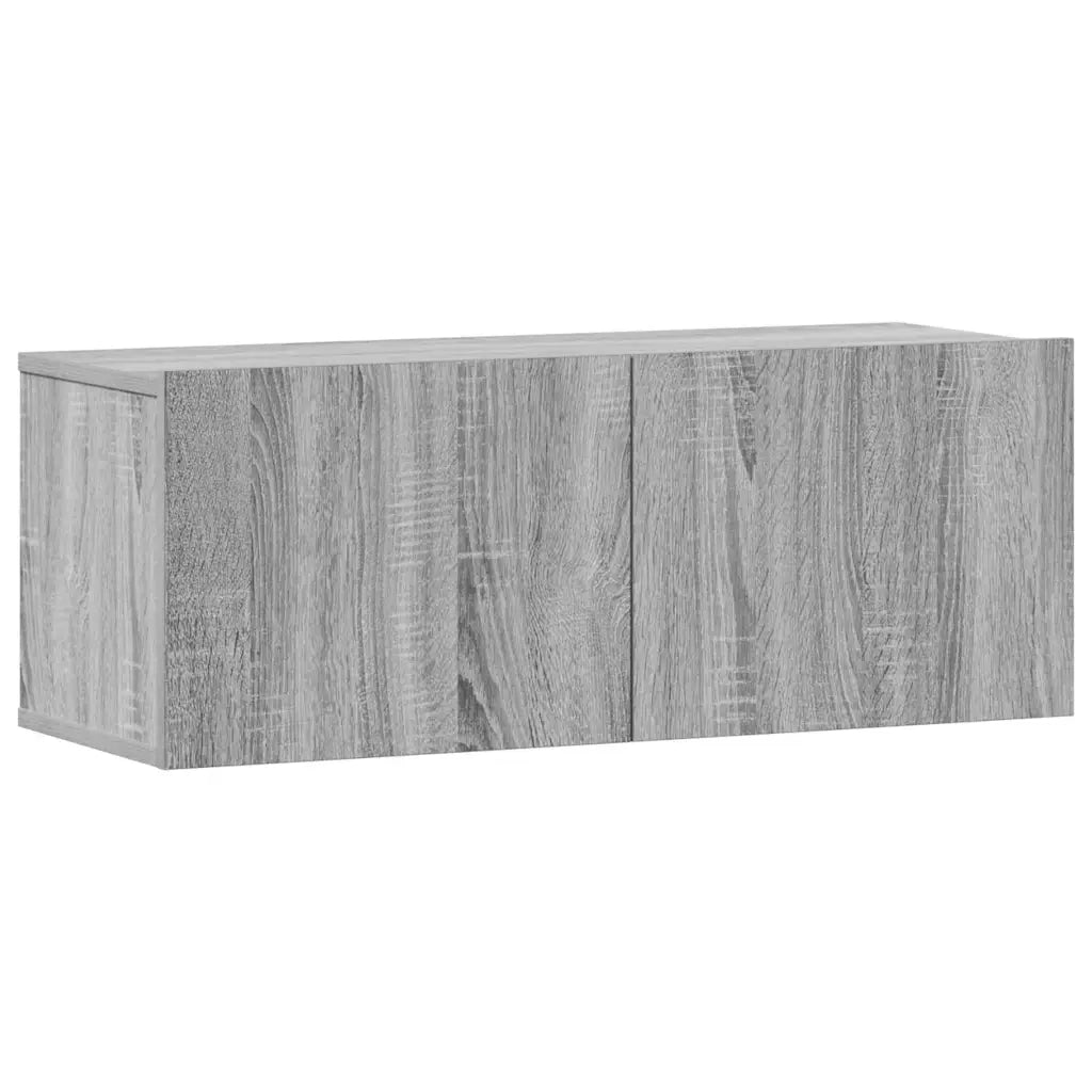 Set Mobili Porta TV 3 pz Grigio Sonoma in Legno Multistrato 3114476