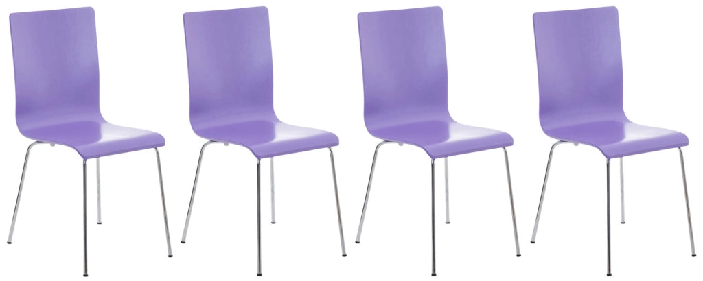 Set 4 Sedie Visitatore PEPE viola