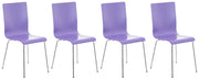 Set 4 Sedie Visitatore PEPE viola