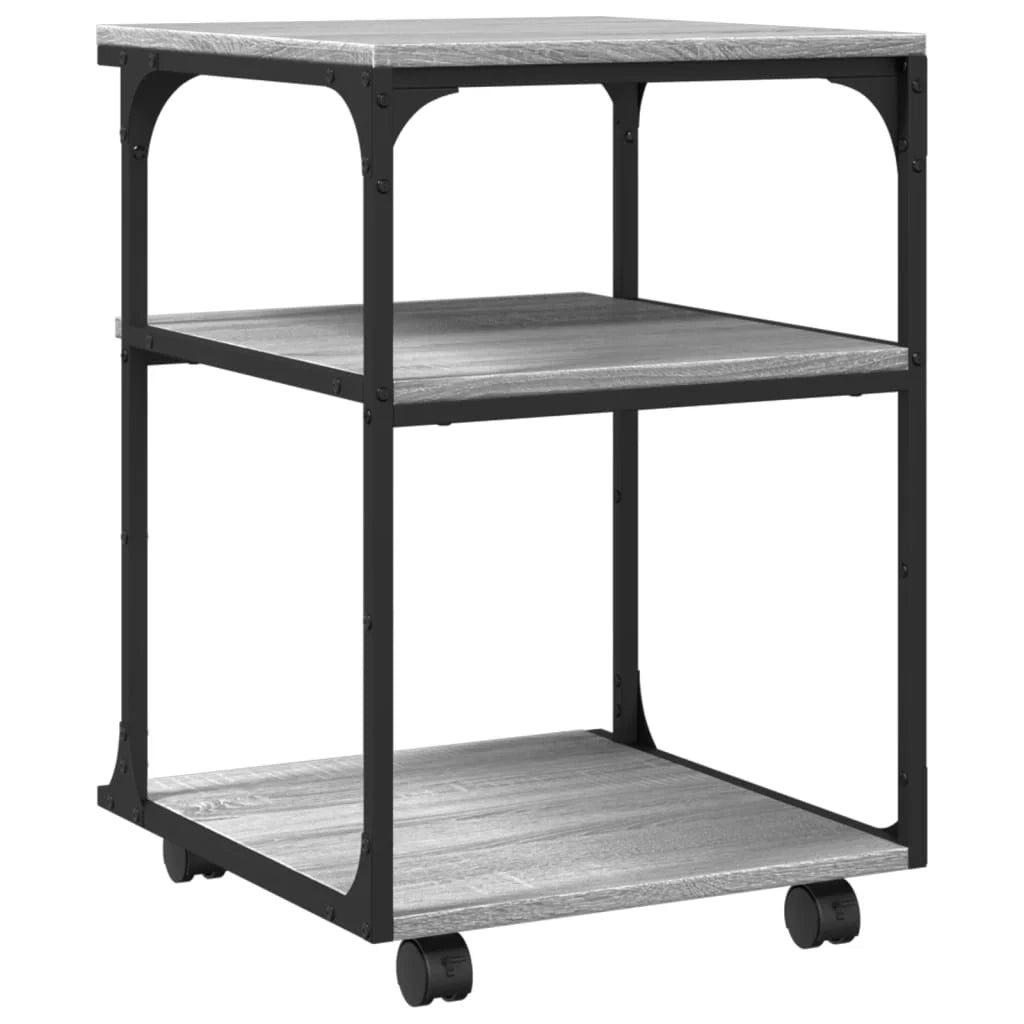 Sonoma Supporto per stampante a 3 livelli scrivania/mobile per ufficio 43 x 48 x 64 cm grigio 02_0044808