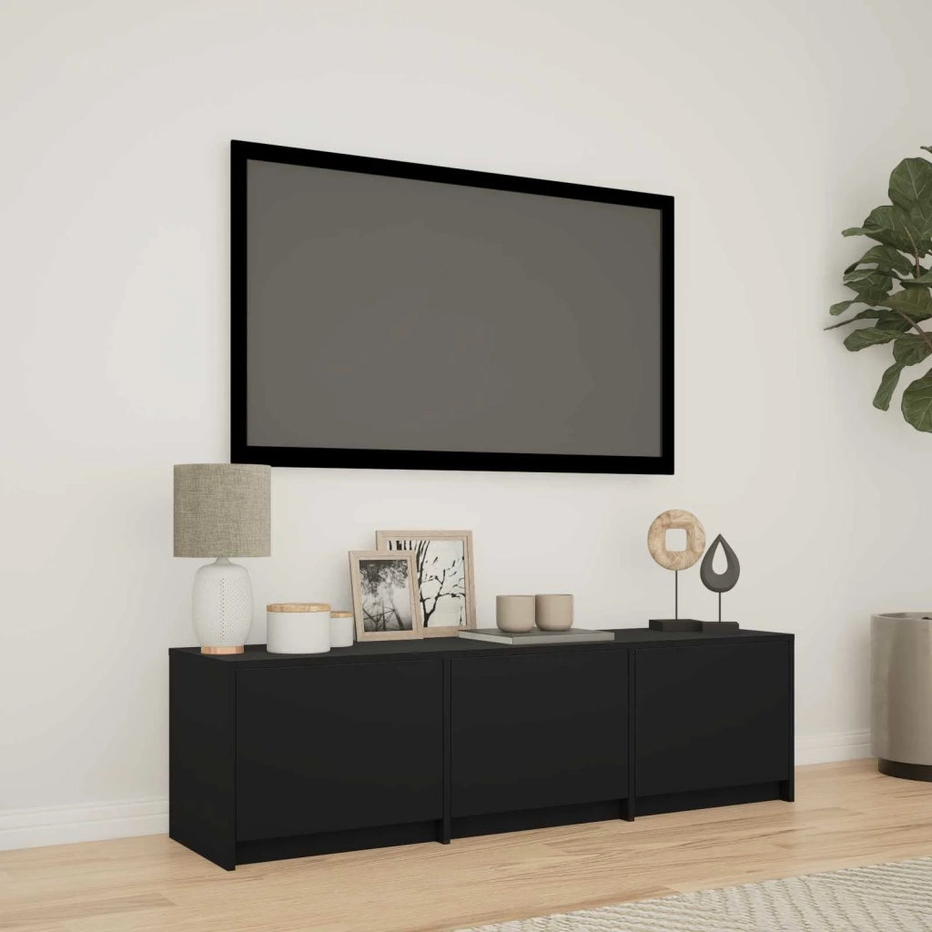 Mobile TV con LED Nero 140 x 34 x 40 cm Legno ingegnerizzato 3418706