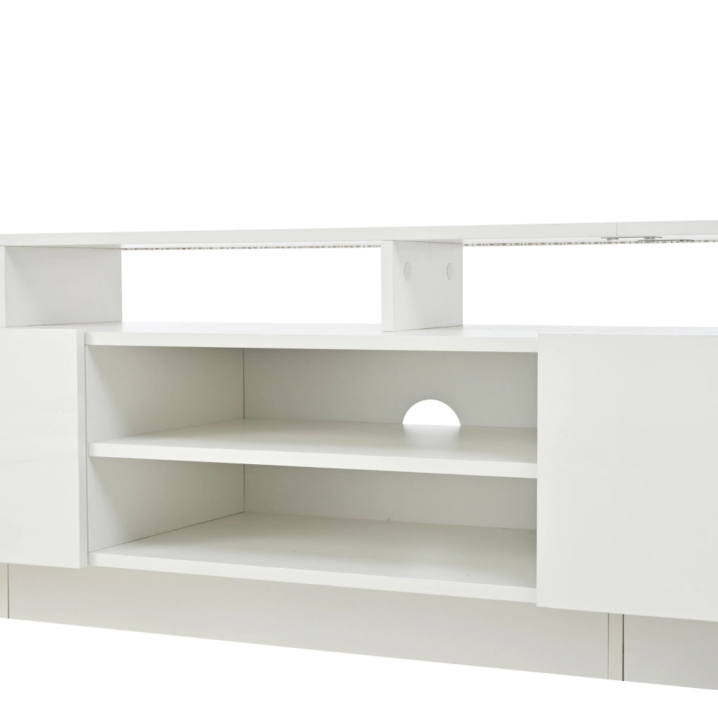 Mobile porta TV bianco 190 cm con luci LED