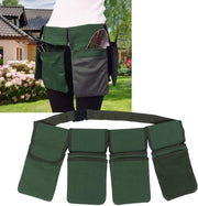 Borsa del Giardiniere - Tas di Canapa - Organizzatore - Sacchi Rimovibili - Cinghia da 48 Pollici - Per Donne - Strumenti da Giardino