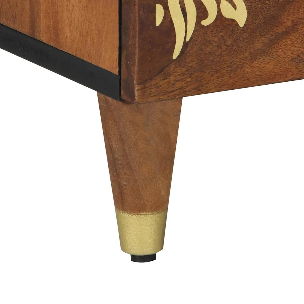 Armadio da Notte con cassetto Marrone miele 50 x 33 x 62 cm 4018746