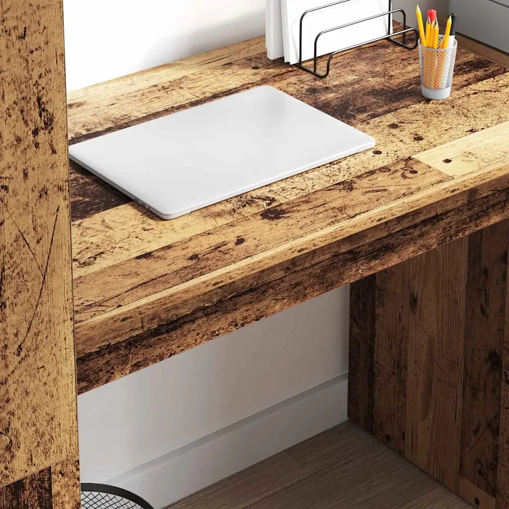Scrivania | Tavolo da Ufficio Legno vecchio 113 x 54 x 120 cm Legno multistrato