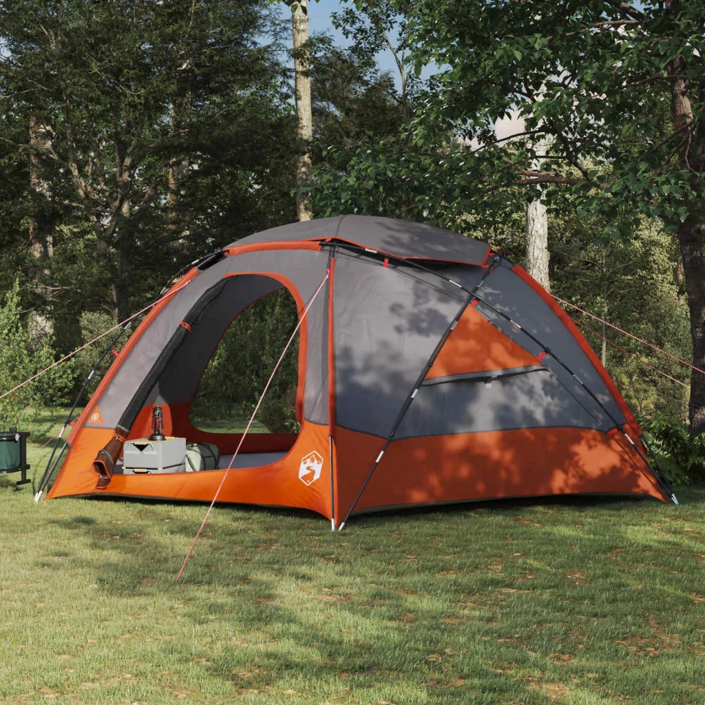 Tenda a cupola con tetto rimovibile Grigio e arancione 42017381