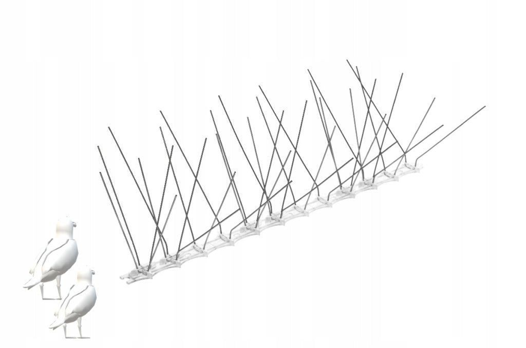 KADAX Punte anti-piccioni in acciaio inox, 26 cm, dense e resistenti, 9 pezzi, 3M