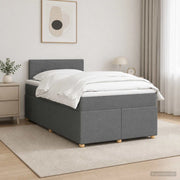 Letto box spring con materasso Grigio Scuro 120 x 200 cm 3452395