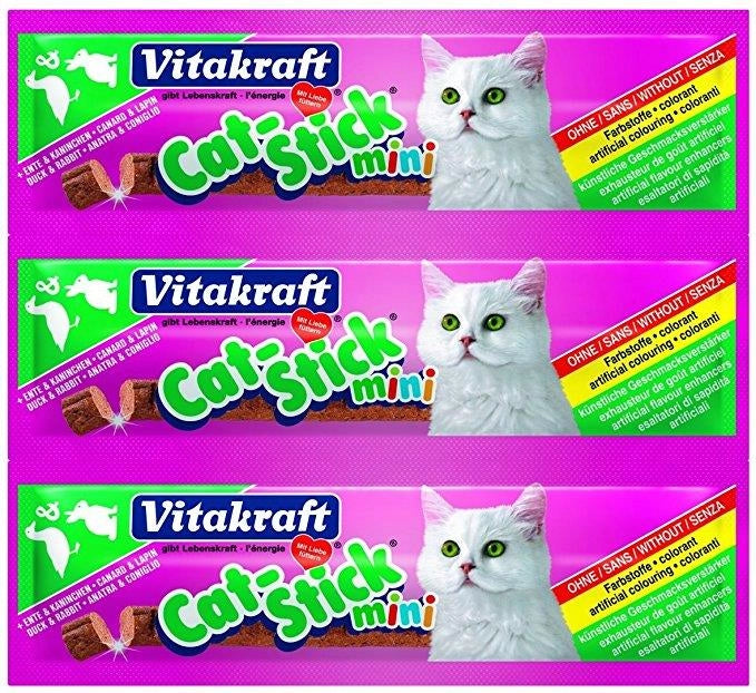 CAT STICK MINI SNACK GATTO 3 X 18 GR ANATRA E CONIGLIO