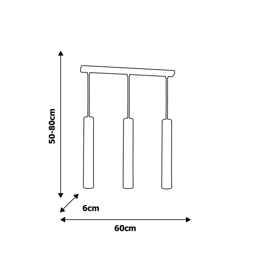 Lampadario Milagro Joker bianco/cromo 3xGU10 MLP1348