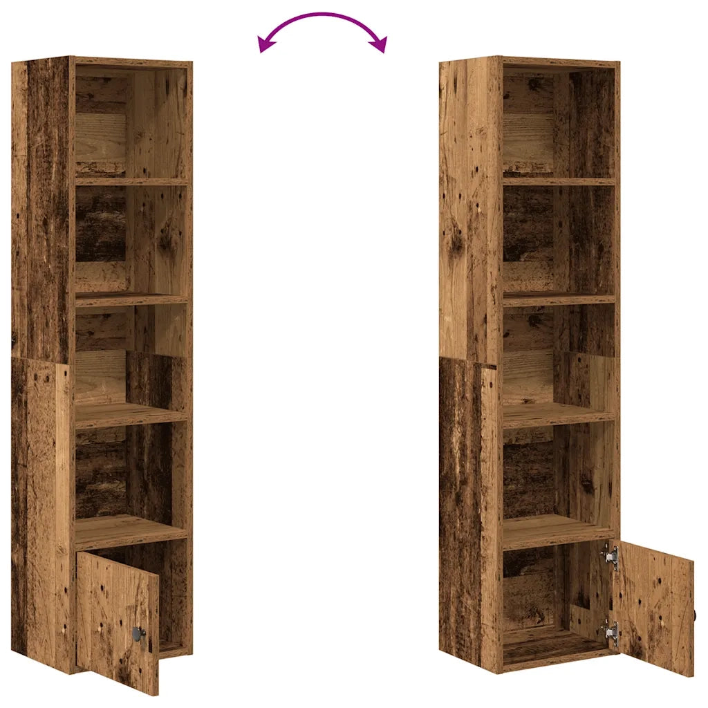 Libreria Legno Vecchio 31x24x127 cm in Legno Multistrato 860353