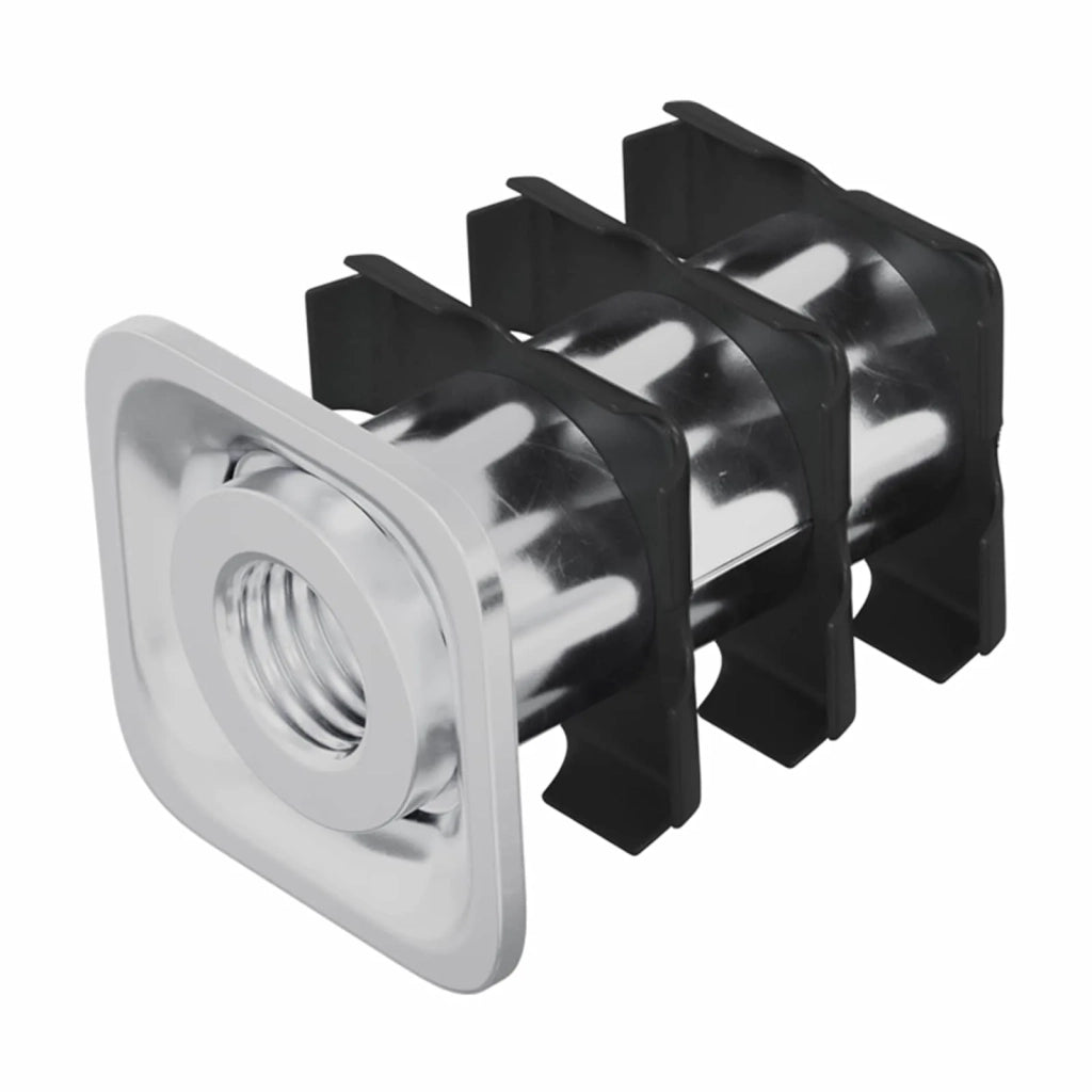 Inserto per tubo filettato 12 pz Nero e Argento CFW9277355