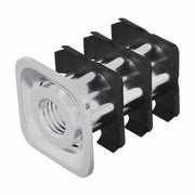 Inserto per tubo filettato 12 pz Nero e Argento CFW9277355