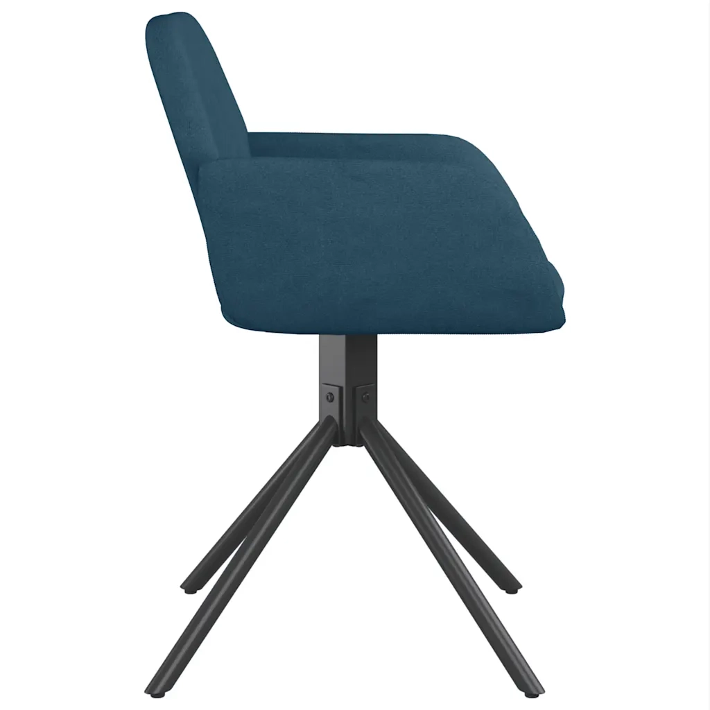 Sedie da Pranzo Girevoli 2 pz Blu in Velluto cod mxl 9226