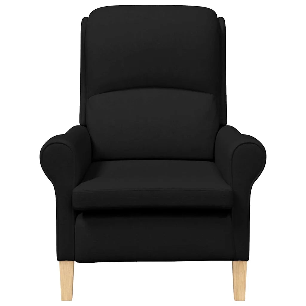 Divano Sedia-Poltrona-Poltroncina Nero Tessuto 814265