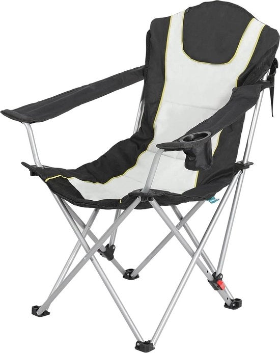 Campingstool pieghevole - Poggiatesta regolabile - Portabicchieri - Esterno