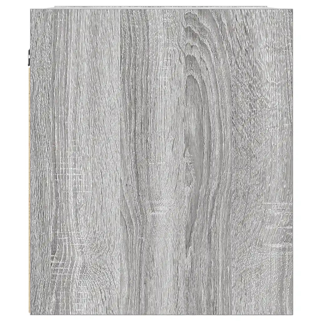 Comodino | Armadio da Notte | Mobiletto da notte a Muro Grigio Sonoma 38x34x40 cm