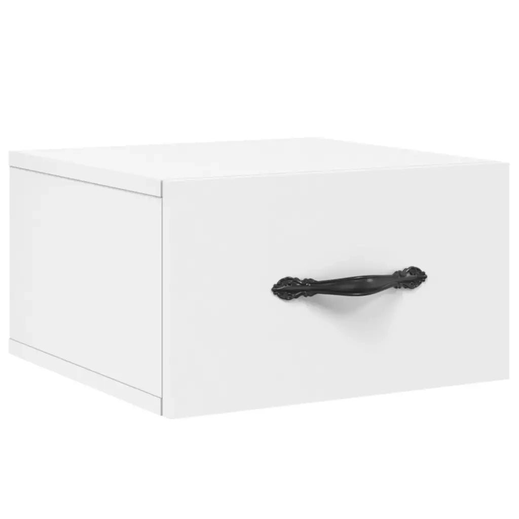 Comodino a Muro Bianco 35x35x20 cm 829804