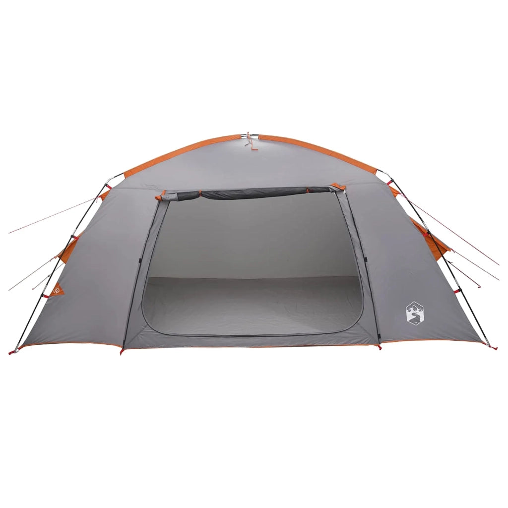 Tenda Capanna Grigio e arancione 400 x 210 x 180 cm Poliestere 42028517