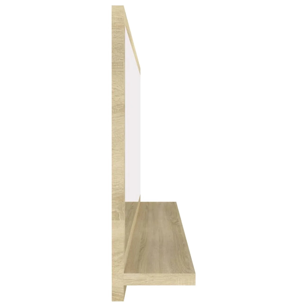 Specchio da bagno in rovere Sonoma 90x10,5x37 cm in truciolare 02_0006926