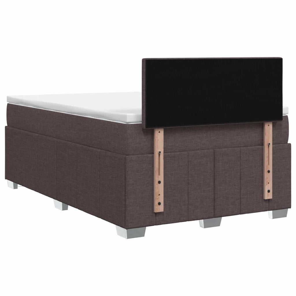 Letto box spring con materasso Marrone Scuro 120 x 200 cm 3451188