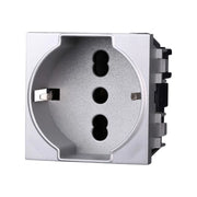 Presa Schuko 2P+T 16A Colore GRIGIO Compatibile Con Bticino Living International
