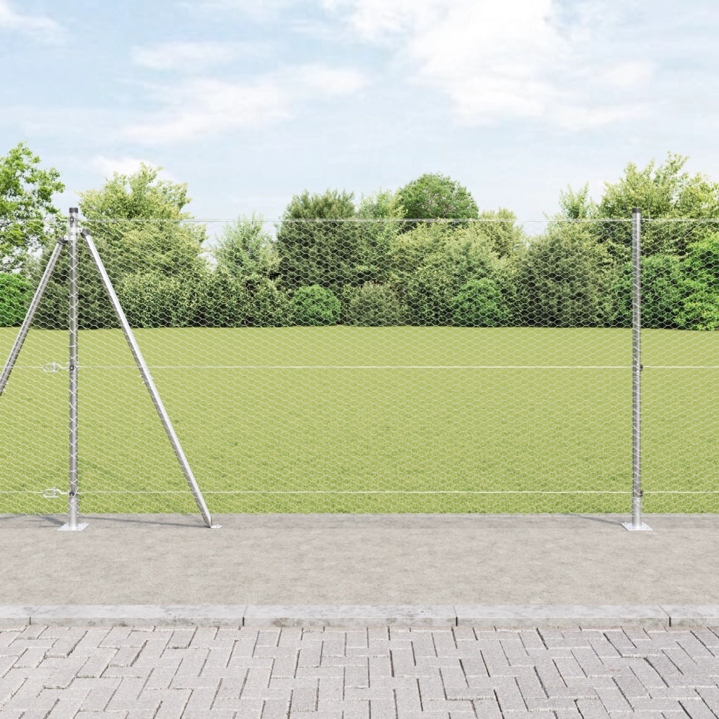 Recinzione esagonale  1.2x10 m Acciaio Zincato