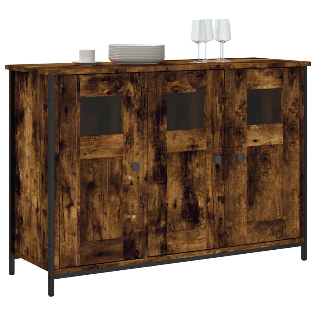 Credenza Rovere Fumo 100x35x70 cm in Legno Multistratocod mxl 107347