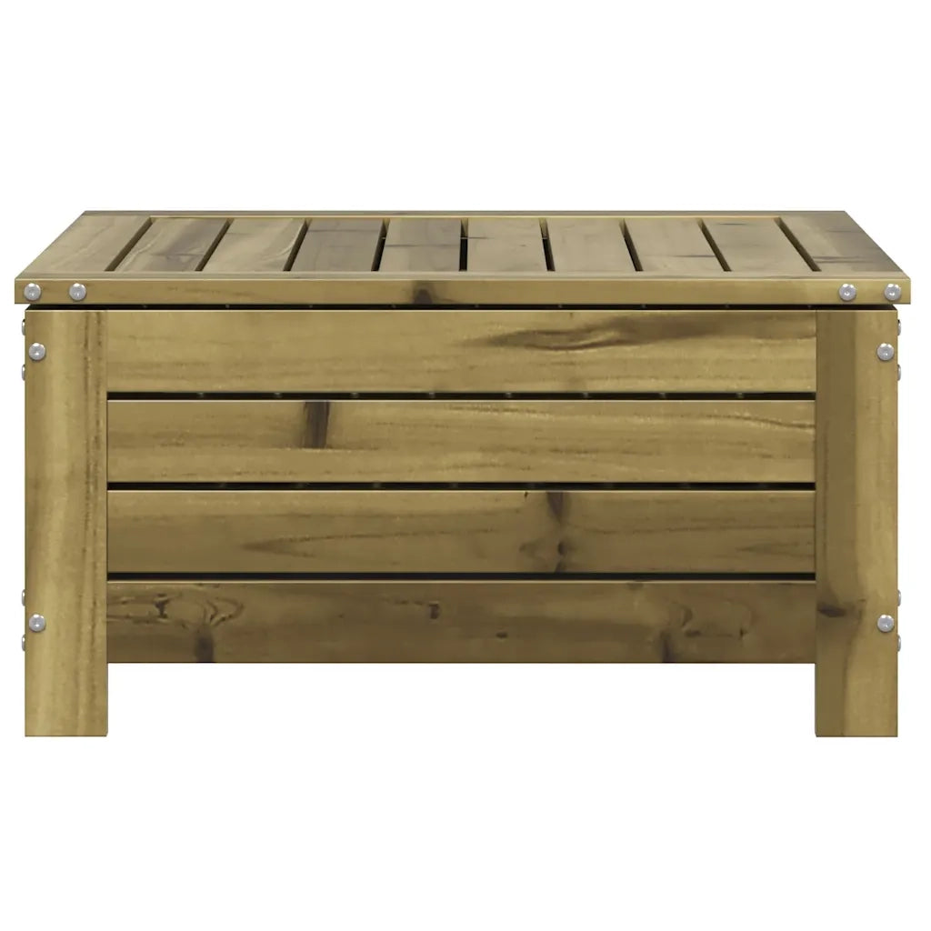 Poggiapiedi da Giardino 62x63,5x32 cm Legno Impregnato di Pino 844902