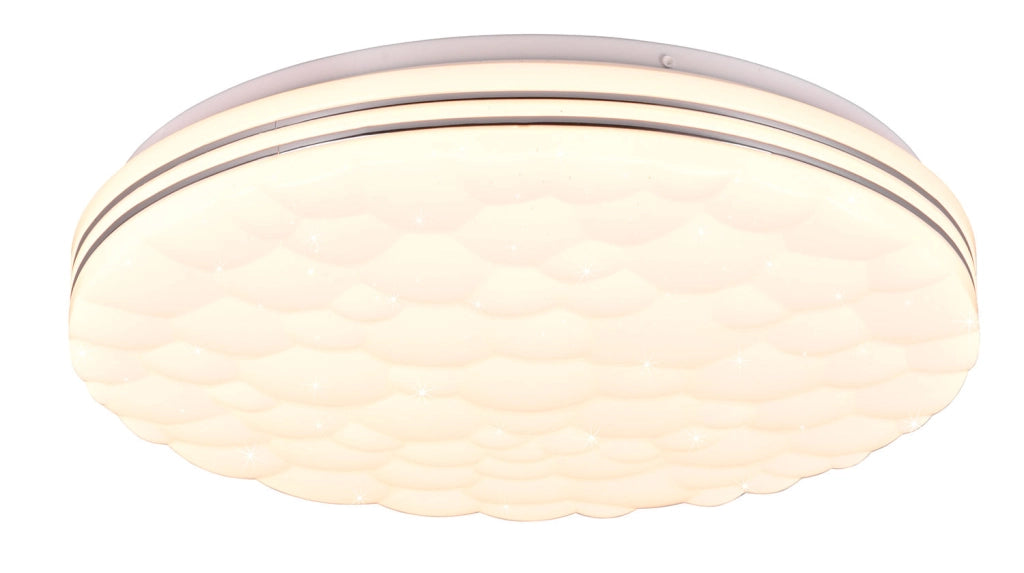 Plafoniera da Interno a LED in Plastica Bianco Opaco