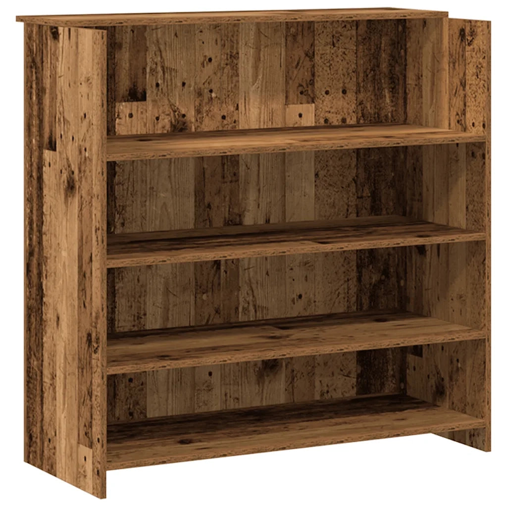 vidaXL Banco Reception Legno Vecchio 200x50x103,5 cm Legno Multistrato
