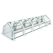 IDMarket - Telaio per serra da giardino speciale forzatura L. 300 CM bianco