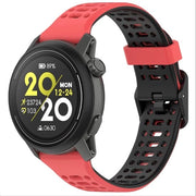 Cinturino orologio per 2/APEX 2 - Cinturino in TPU morbido - Rosso/Nero - Comodo e stile - Adatto allo sport e all'uso quotidiano