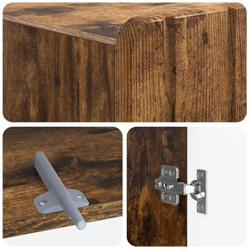 Mobile Bagno ZWOLLE Rovere Fumo 66 x 25,5 x 190 cm 896480