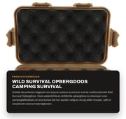Cassa di stoccaggio impermeabile - Resistente allo shock - Multifunzionale - Camping - Survival - Materiale composito di alta qualità - Borsa di stoccaggio