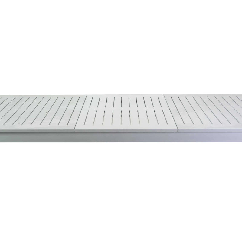Tavolo alluminio Monterey allungabile bianco cm 220/280x100h75