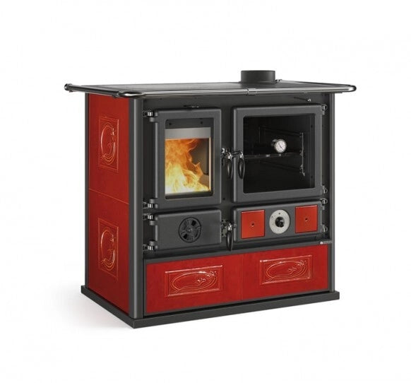 TERMOCUCINA A LEGNA TERMOROSA DSA 4.0 COL.LIBERTY BORDEAUX