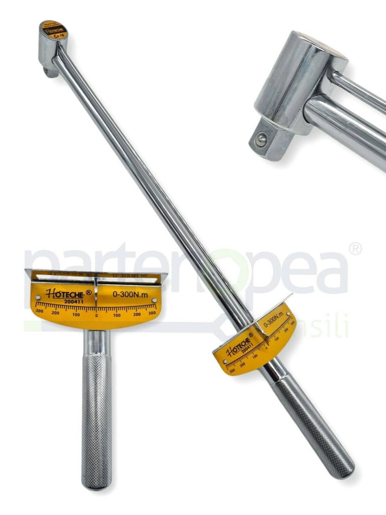 Chiave dinamometrica a misurazione continua 1/2" 0 - 300Nm 490mm