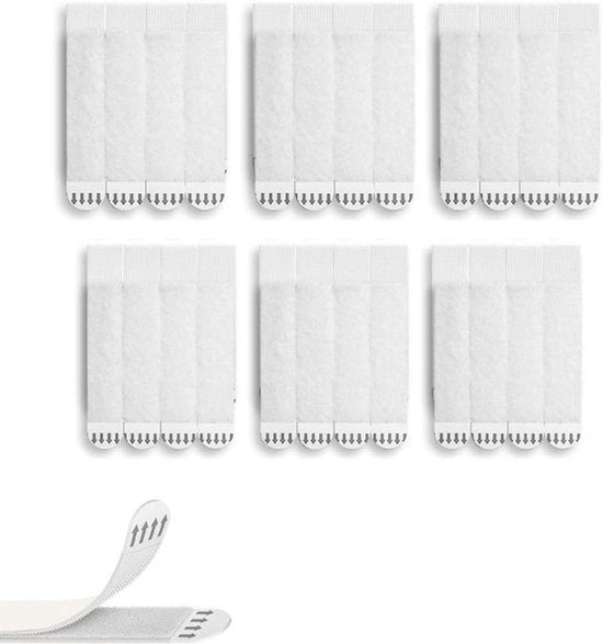Hangers per Parete - Adesivi per Parete - Senza Spilli - Attacco - Cornici - Decorazione per Parete - Appesi - Adatti a Cornici - Argento - 24 pezzi di cornici appese senza spilli, decorazione per parete, 10 x 2 cm.