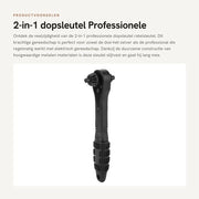 Chiave multiusata 2 in 1 - Chiave 12,7 mm e 17,5 mm - Resistente e duraturo - Adatto per utensili elettrici - Manuale