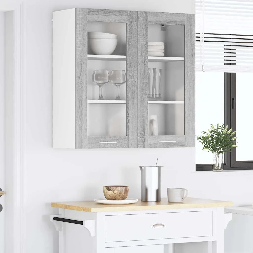 Armadio pensile Grigio Sonoma 80 x 31 x 80 cm Legno multistrato 884327