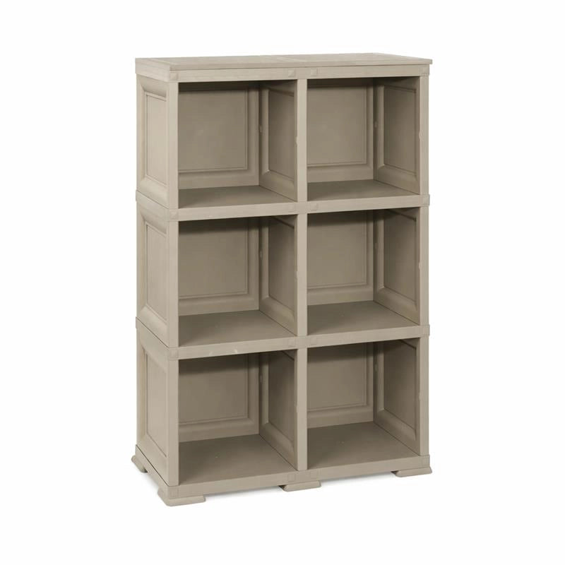 SCAFFALE 3 MODULI TALPA 79X42,5X125 CM – LIBRERIA A VISTA SENZA ANTE PER ZONA LIVING E STUDIO