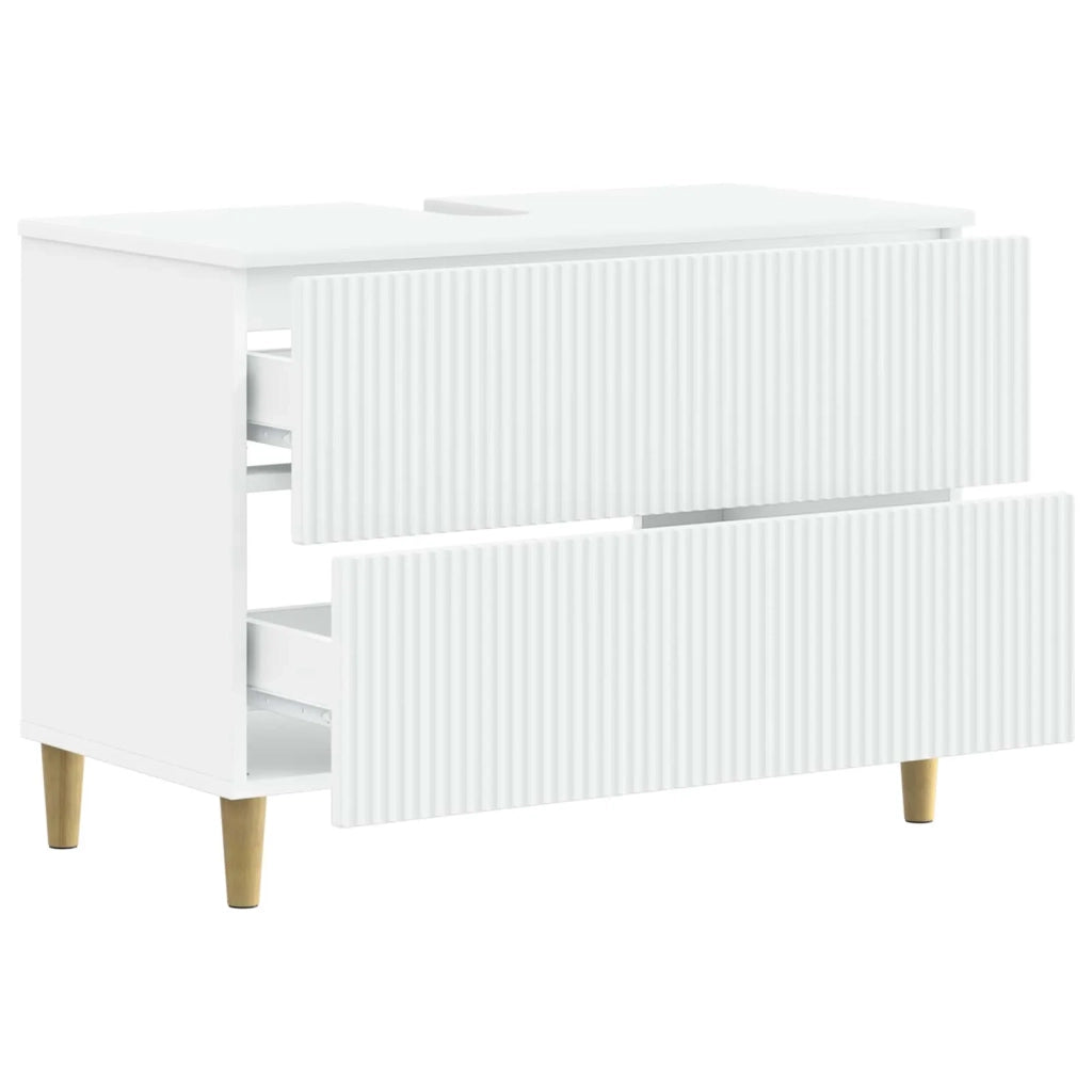 Armadio per Lavabo da Bagno ARNHEM Bianco 82 x 41 x 59 cm 896575