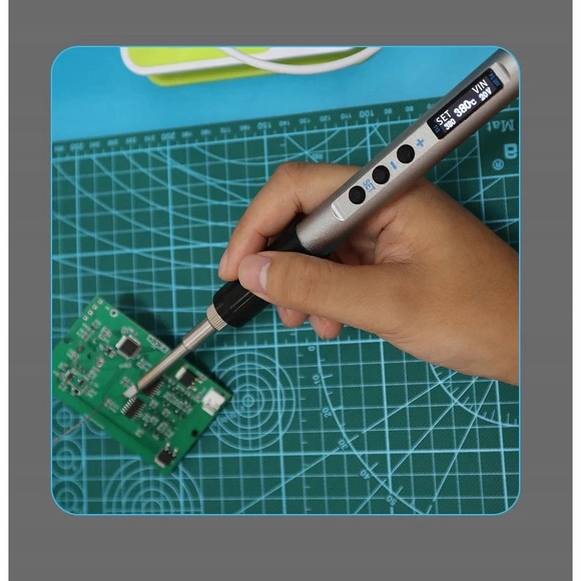 Saldatore di Precisione NanoPro NP65W – Display OLED, USB-C, 65W | Temperatura 180-450°C | Per Elettronica PCB