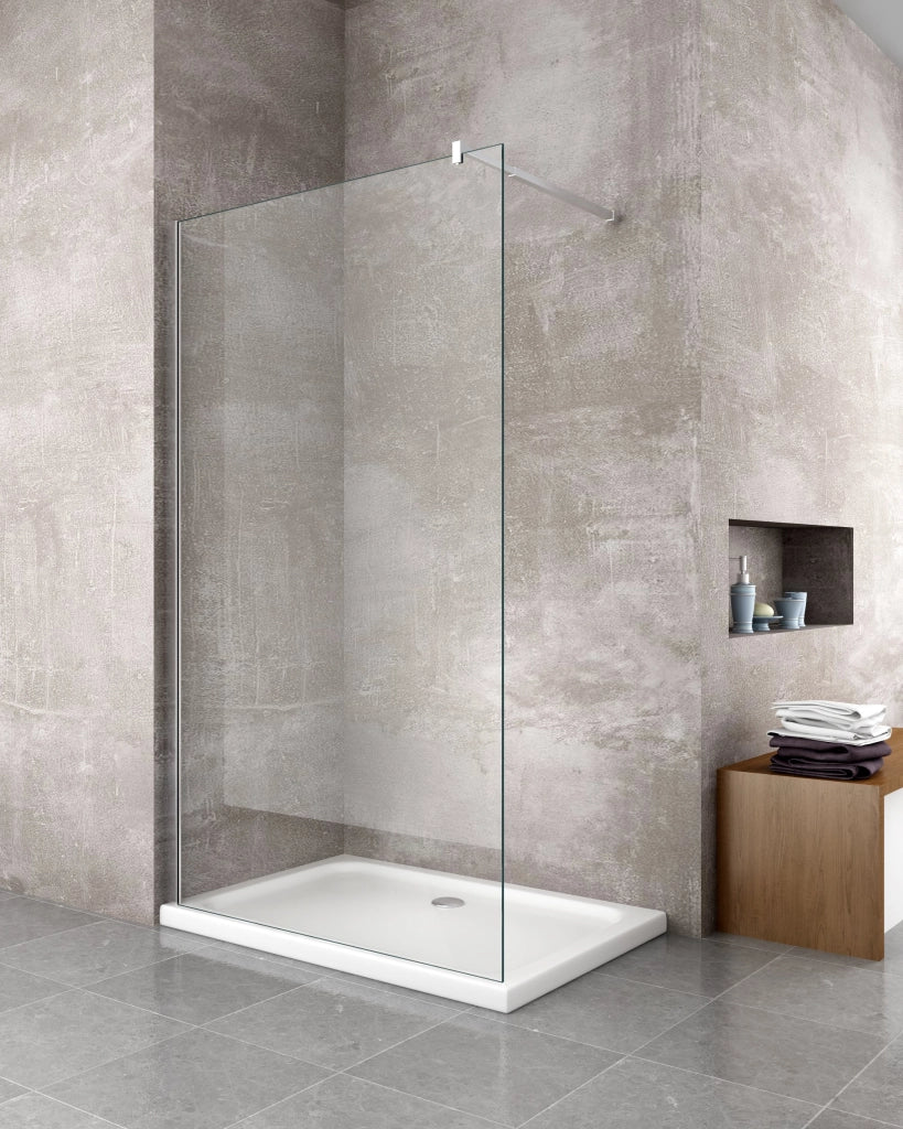 Parete doccia 8 MM Walk in Reversibile Altezza 200 CM 90 regolabile 88-90