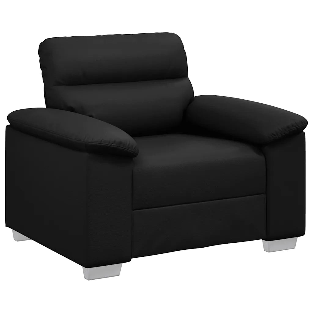 Divano Sedia-Poltrona Nera 100x81x84 cm in Similpelle