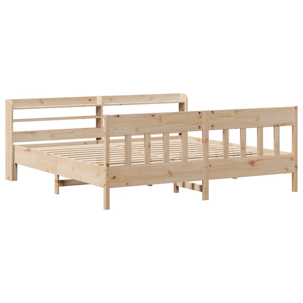 vidaXL Letto senza Materasso 180x200 cm in Legno Massello di Pino