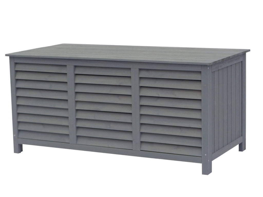 Cassapanca da giardino in legno "Macao" - 130 x 64 x 60 cm - Antracite