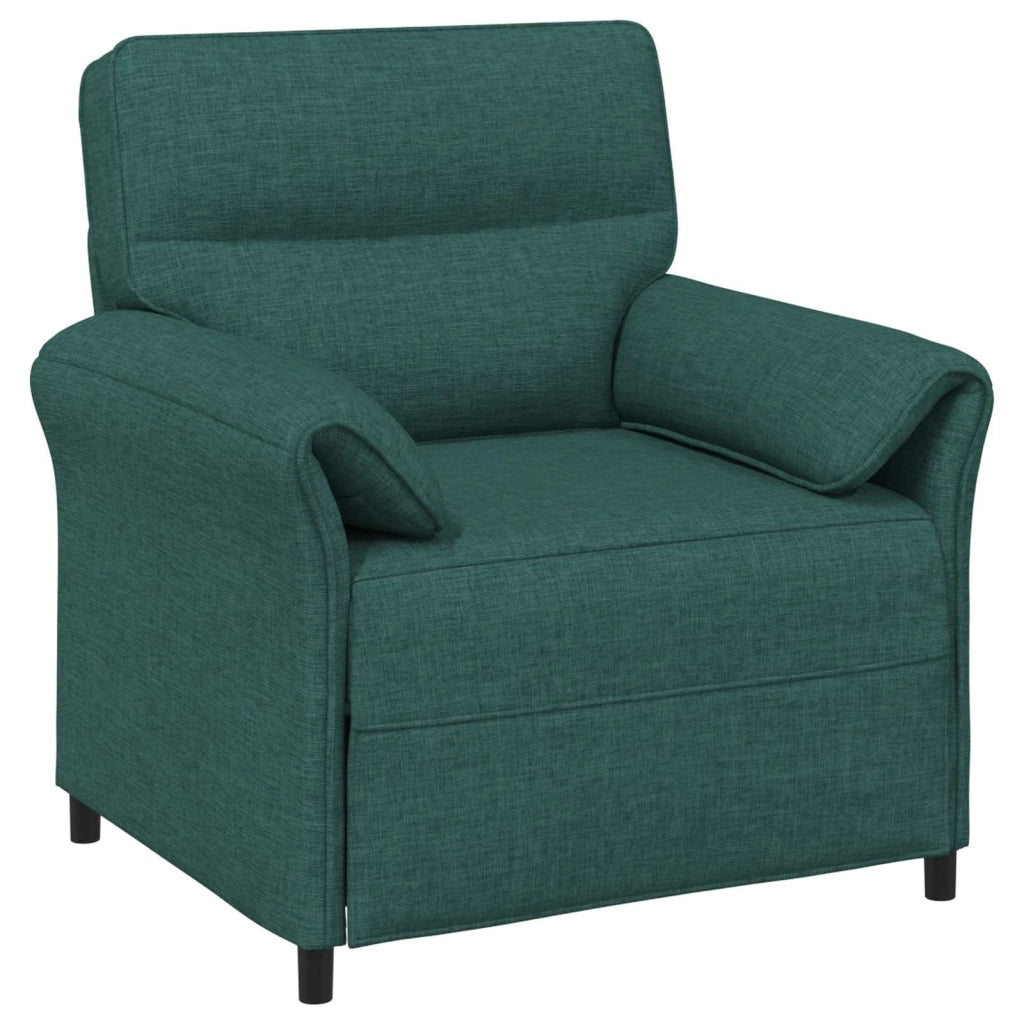 Set di divani 2 pz Verde Scuro Tessuto 3424876